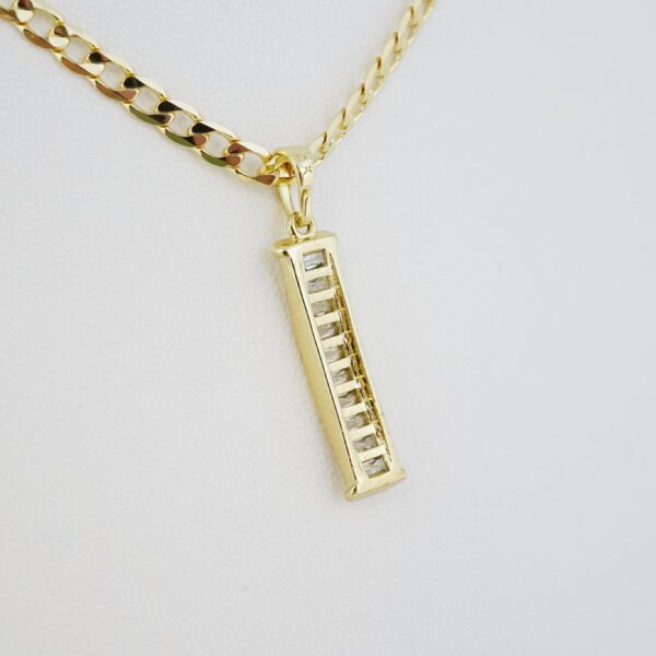 Cadena de Acero Inoxidable Bañada en Oro 14K – CH1438 - Imagen 2