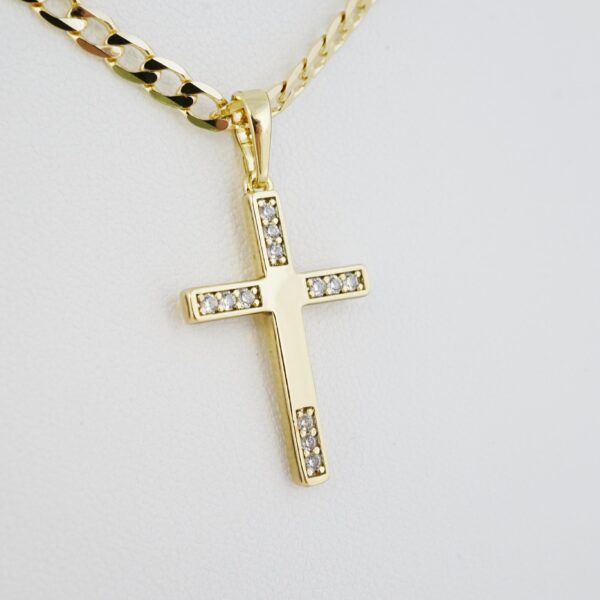 Cadena de Acero Inoxidable Bañada en Oro 14K – CH1442 - Imagen 2