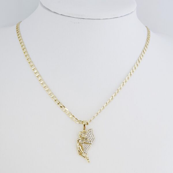 Cadena de Acero Inoxidable Bañada en Oro 14K – CH1443