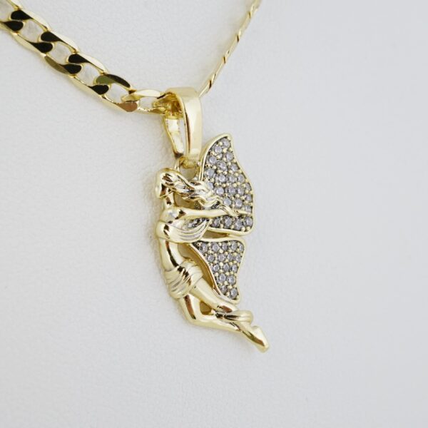 Cadena de Acero Inoxidable Bañada en Oro 14K – CH1443 - Imagen 2