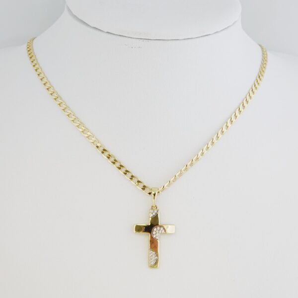 Cadena de Acero Inoxidable Bañada en Oro 14K – CH1444