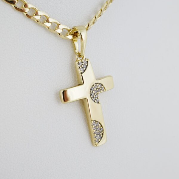 Cadena de Acero Inoxidable Bañada en Oro 14K – CH1444 - Imagen 2