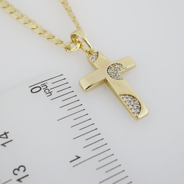 Cadena de Acero Inoxidable Bañada en Oro 14K – CH1444 - Imagen 3