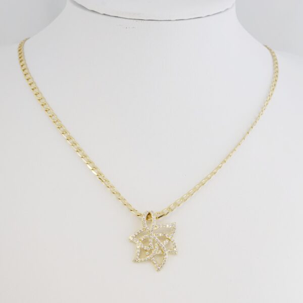 Cadena de Acero Inoxidable Bañada en Oro 14K – CH1445