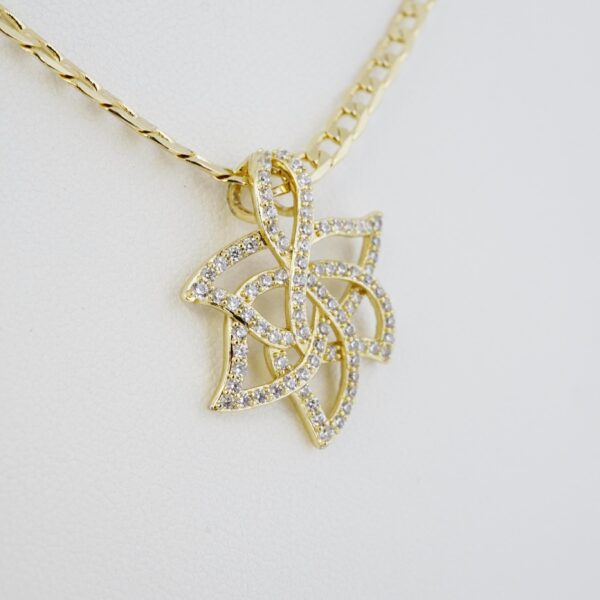 Cadena de Acero Inoxidable Bañada en Oro 14K – CH1445 - Imagen 2