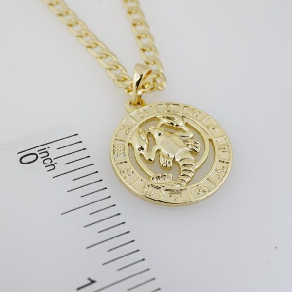 Cadena de Acero Inoxidable Bañada en Oro 14K – CH1446 - Imagen 3