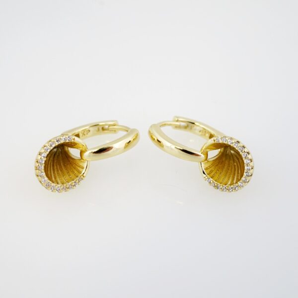 Aretes de Acero Inoxidable Bañados en Oro 14K – EA20361.1