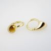 Aretes de Acero Inoxidable Bañados en Oro 14K – EA20361.1 - Imagen 2