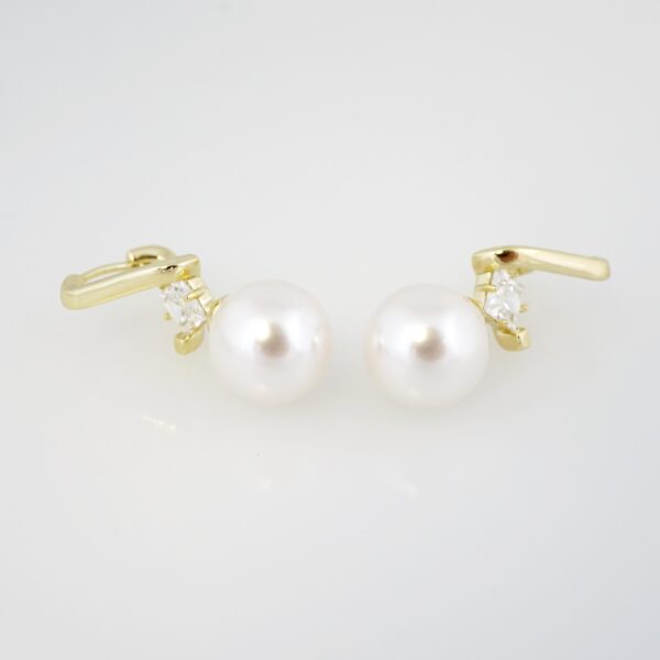 Aretes de Acero Inoxidable Bañados en Oro 14K – EA20354