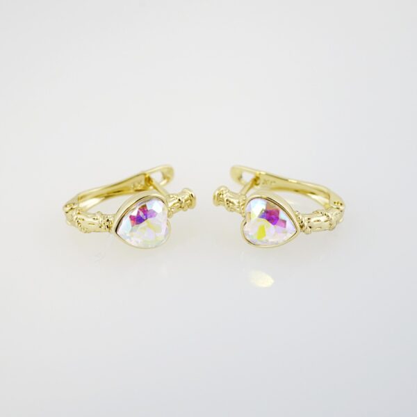 Aretes de Acero Inoxidable Bañados en Oro 14K – EA20353