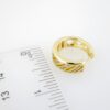 Aretes de Acero Inoxidable Bañados en Oro 14K – EA20346 - Imagen 3