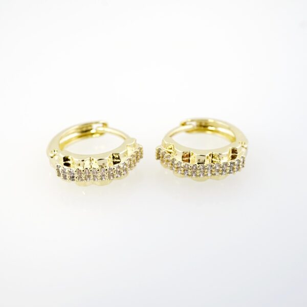 Aretes de Acero Inoxidable Bañados en Oro 14K – EA20339