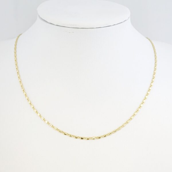 Cadena de Acero Inoxidable Bañada en Oro 14K – CH1451