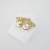 Aretes de Acero Inoxidable Bañados en Oro 14K – AL-EA0051