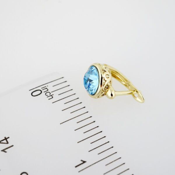 Aretes de Acero Inoxidable Bañados en Oro 14K – AL-EA0054 - Imagen 3