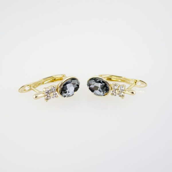 Aretes de Acero Inoxidable Bañados en Oro 14K – AL-EA0055