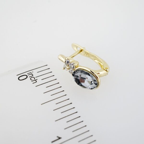 Aretes de Acero Inoxidable Bañados en Oro 14K – AL-EA0055 - Imagen 3