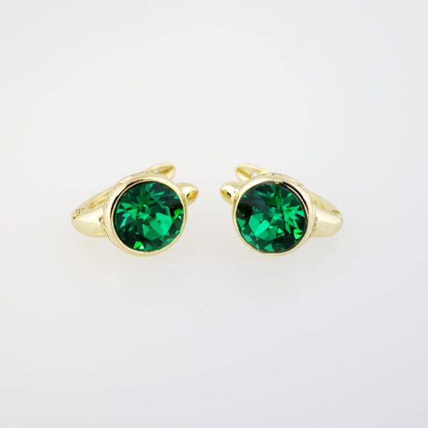 Aretes de Acero Inoxidable Bañados en Oro 14K – AL-EA0056