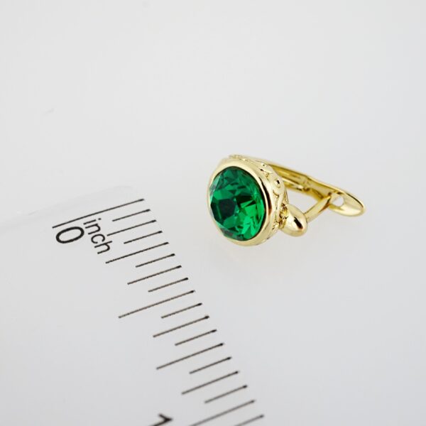 Aretes de Acero Inoxidable Bañados en Oro 14K – AL-EA0056 - Imagen 3