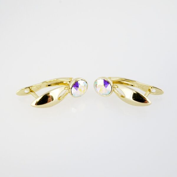 Aretes de Acero Inoxidable Bañados en Oro 14K – AL-EA0057