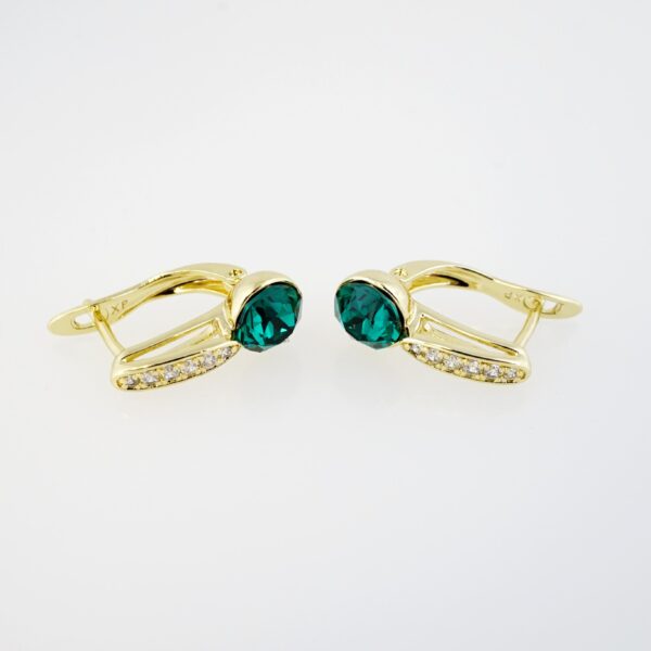 Aretes de Acero Inoxidable Bañados en Oro 14K – AL-EA0059