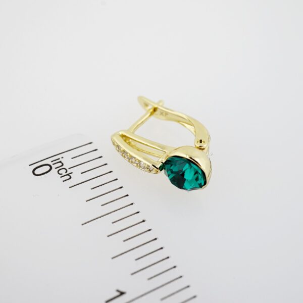Aretes de Acero Inoxidable Bañados en Oro 14K – AL-EA0059 - Imagen 3