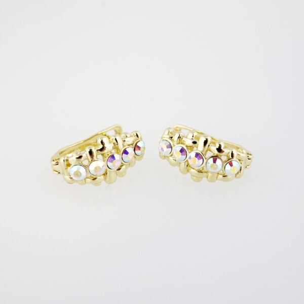 Aretes de Acero Inoxidable Bañados en Oro 14K – AL-EA0063