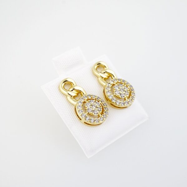 Aretes de Acero Inoxidable Bañados en Oro 14K – AL-EA0068