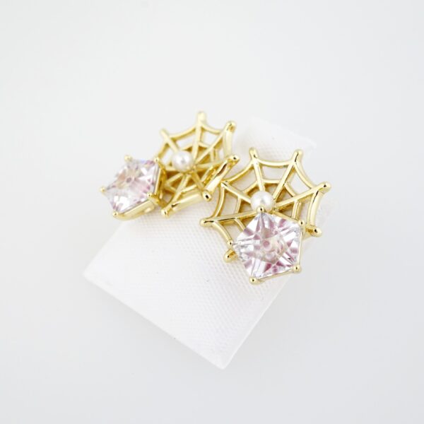Aretes de Acero Inoxidable Bañados en Oro 14K – AL-EA0062 - Imagen 2