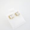 Aretes de Acero Inoxidable Bañados en Oro 14K – AL-EA0074