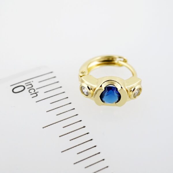 Aretes de Acero Inoxidable Bañados en Oro 14K – AL-EA0077 - Imagen 3