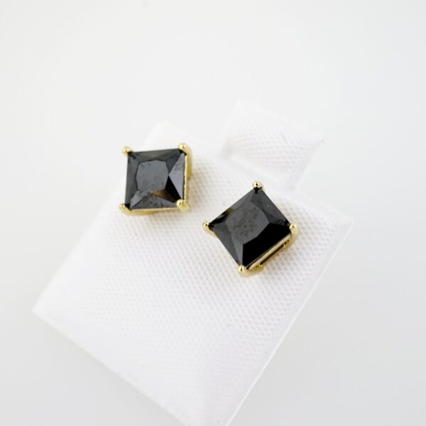 Aretes de Acero Inoxidable Bañados en Oro 14K – AL-EA0082 - Imagen 2