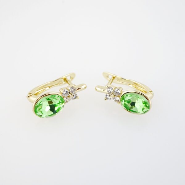 Aretes de Acero Inoxidable Bañados en Oro 14K – AL-EA0083