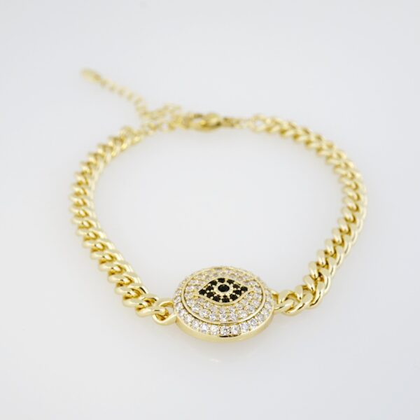 Brazalete de Acero Inoxidable Bañado en Oro 14K – AL-BR0052