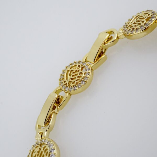 Brazalete de Acero Inoxidable Bañado en Oro 14K – AL-BR0057 - Imagen 3