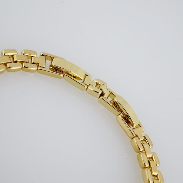 Brazalete de Acero Inoxidable Bañado en Oro 14K – AL-BR0058 - Imagen 3
