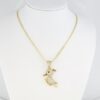 Cadena de Acero Inoxidable Bañada en Oro 14K – AL-CH0060