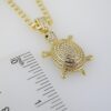Cadena de Acero Inoxidable Bañada en Oro 14K – AL-CH0059 - Imagen 3