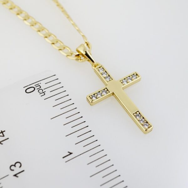 Cadena de Acero Inoxidable Bañada en Oro 14K – AL-CH0050 - Imagen 3