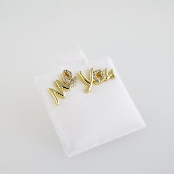 Aretes de Acero Inoxidable Bañados en Oro 14K – AL-EA0085