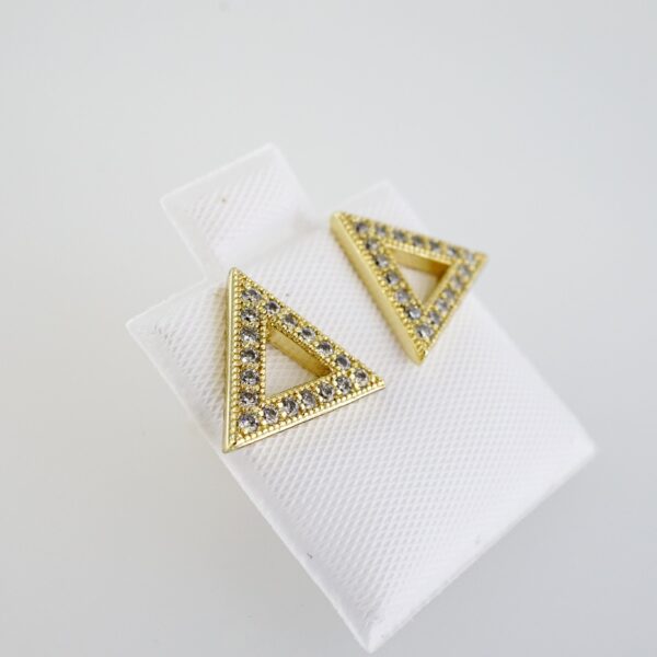 Aretes de Acero Inoxidable Bañados en Oro 14K – AL-EA0090