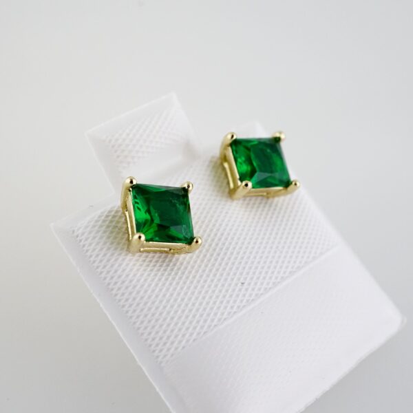 Aretes de Acero Inoxidable Bañados en Oro 14K – AL-EA0094