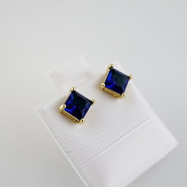 Aretes de Acero Inoxidable Bañados en Oro 14K – AL-EA0098