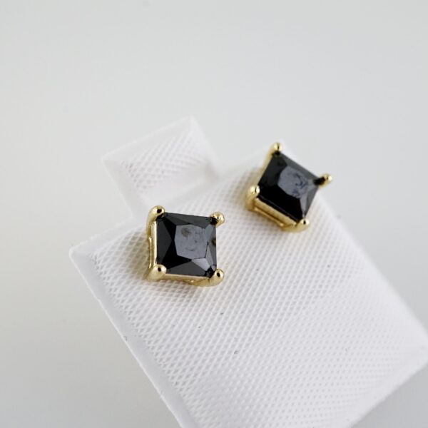 Aretes de Acero Inoxidable Bañados en Oro 14K – AL-EA0100