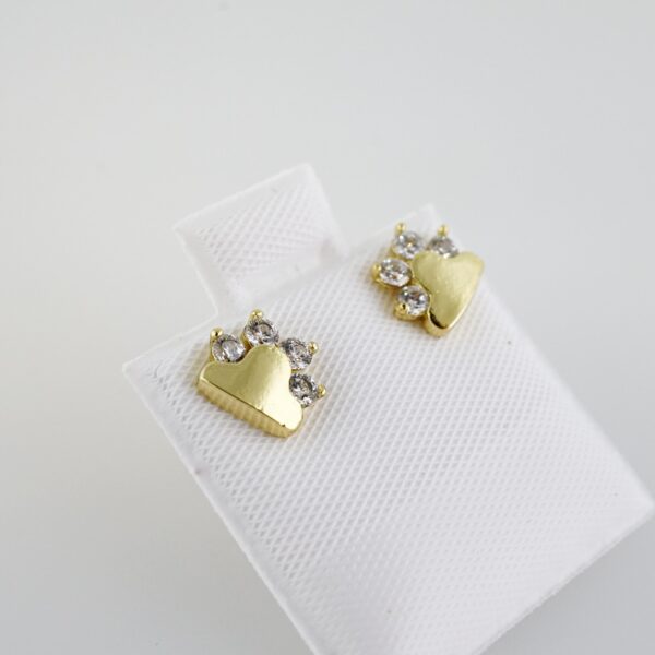 Aretes de Acero Inoxidable Bañados en Oro 14K – AL-EA0101