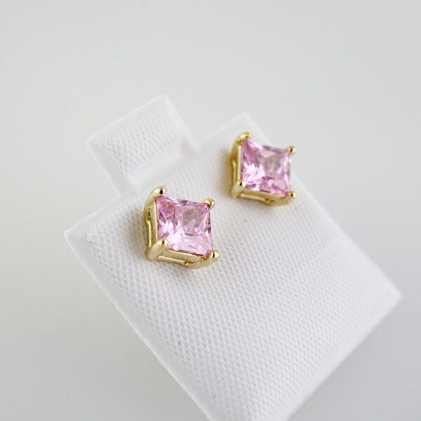 Aretes de Acero Inoxidable Bañados en Oro 14K – AL-EA0102