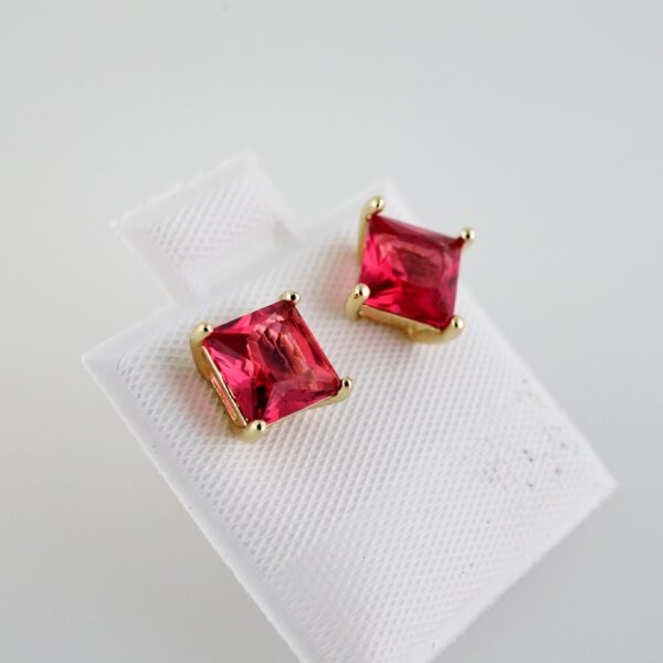 Aretes de Acero Inoxidable Bañados en Oro 14K – AL-EA0105