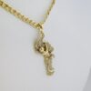 Cadena de Acero Inoxidable Bañada en Oro 14K – AL-CH0070 - Imagen 2