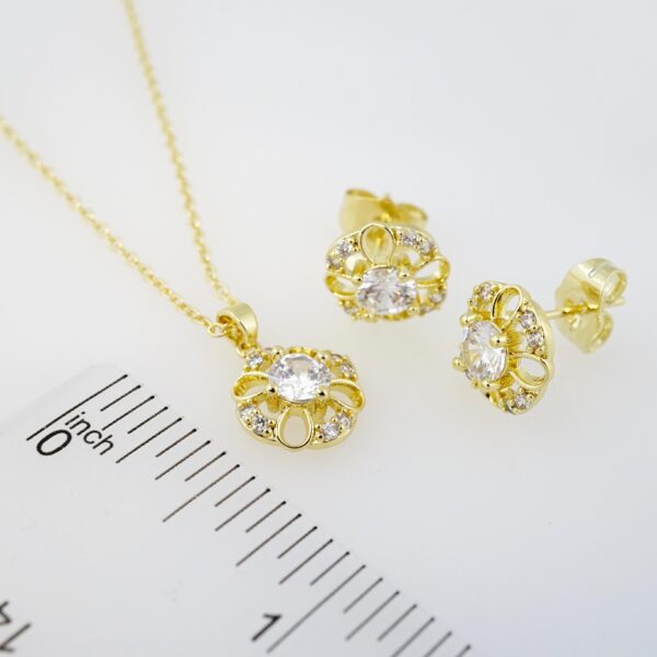 Set de Acero Inoxidable Bañado en Oro 14K – AL-SET-0053 - Imagen 4
