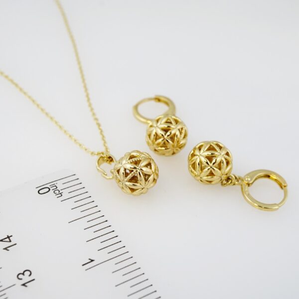 Set de Acero Inoxidable Bañado en Oro 14K – AL-SET-0055 - Imagen 3